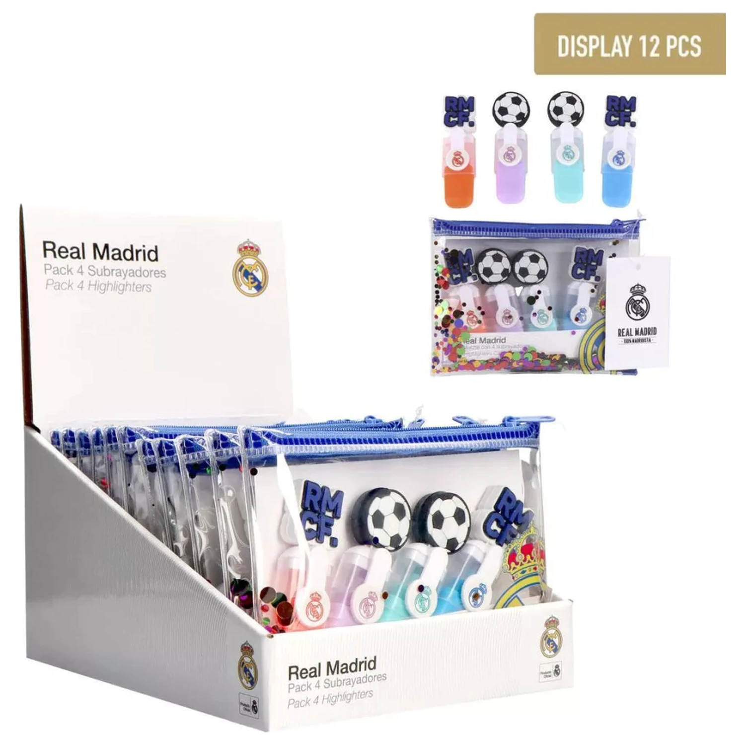 Real Madrid Ball Mini Set 4 označevalnikov fotografija izdelka