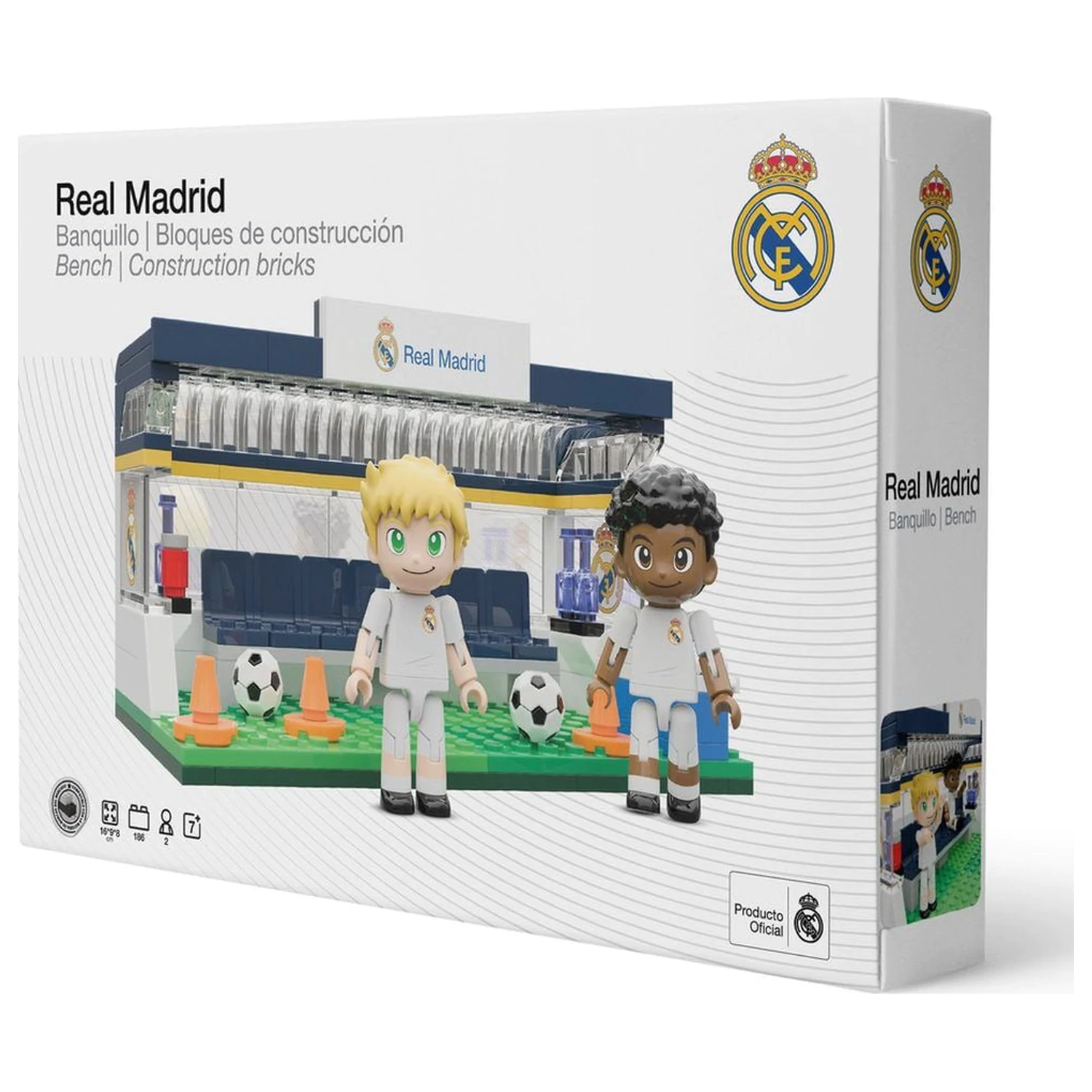 Real Madrid klopni set s figurami 184 kosov fotografija izdelka
