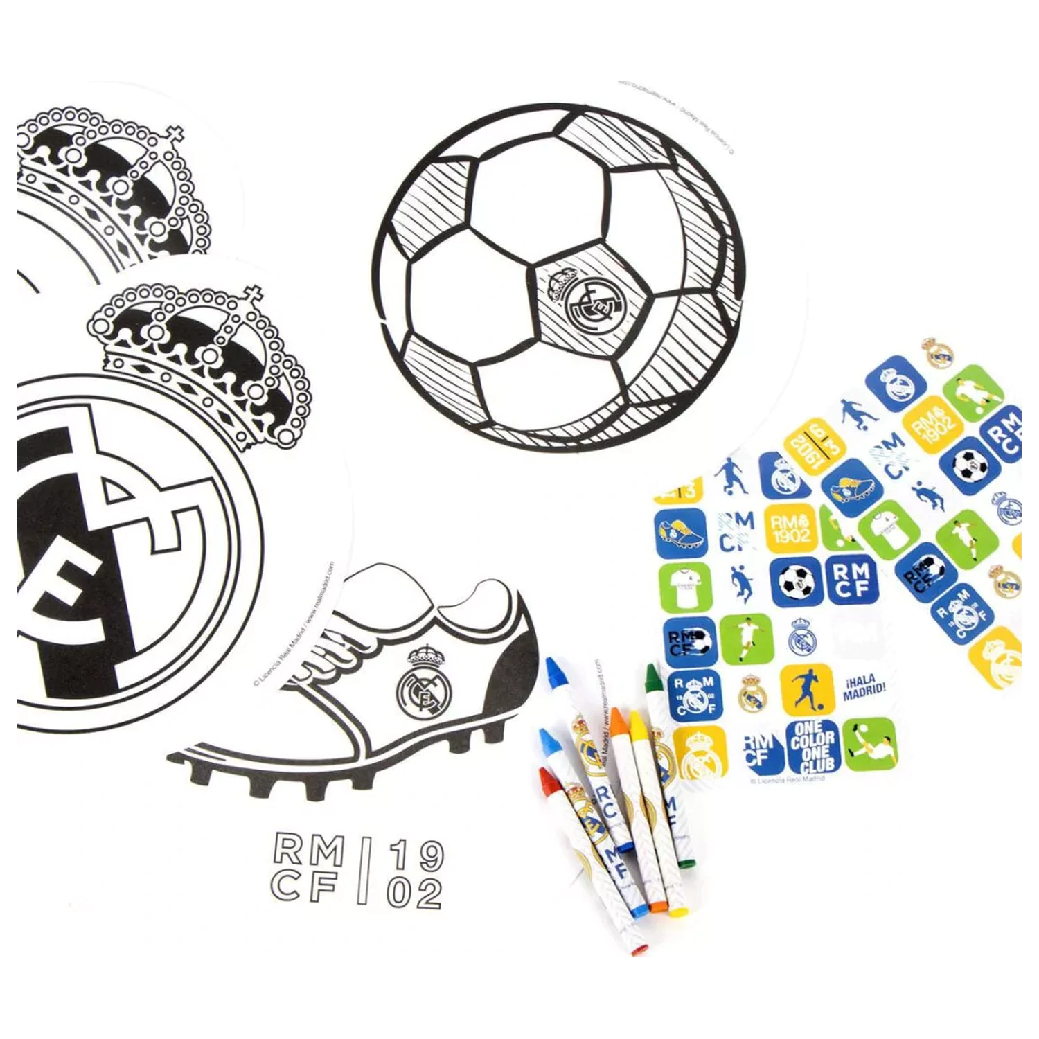 Real Madrid Crown barvni in aktivnostni set fotografija izdelka