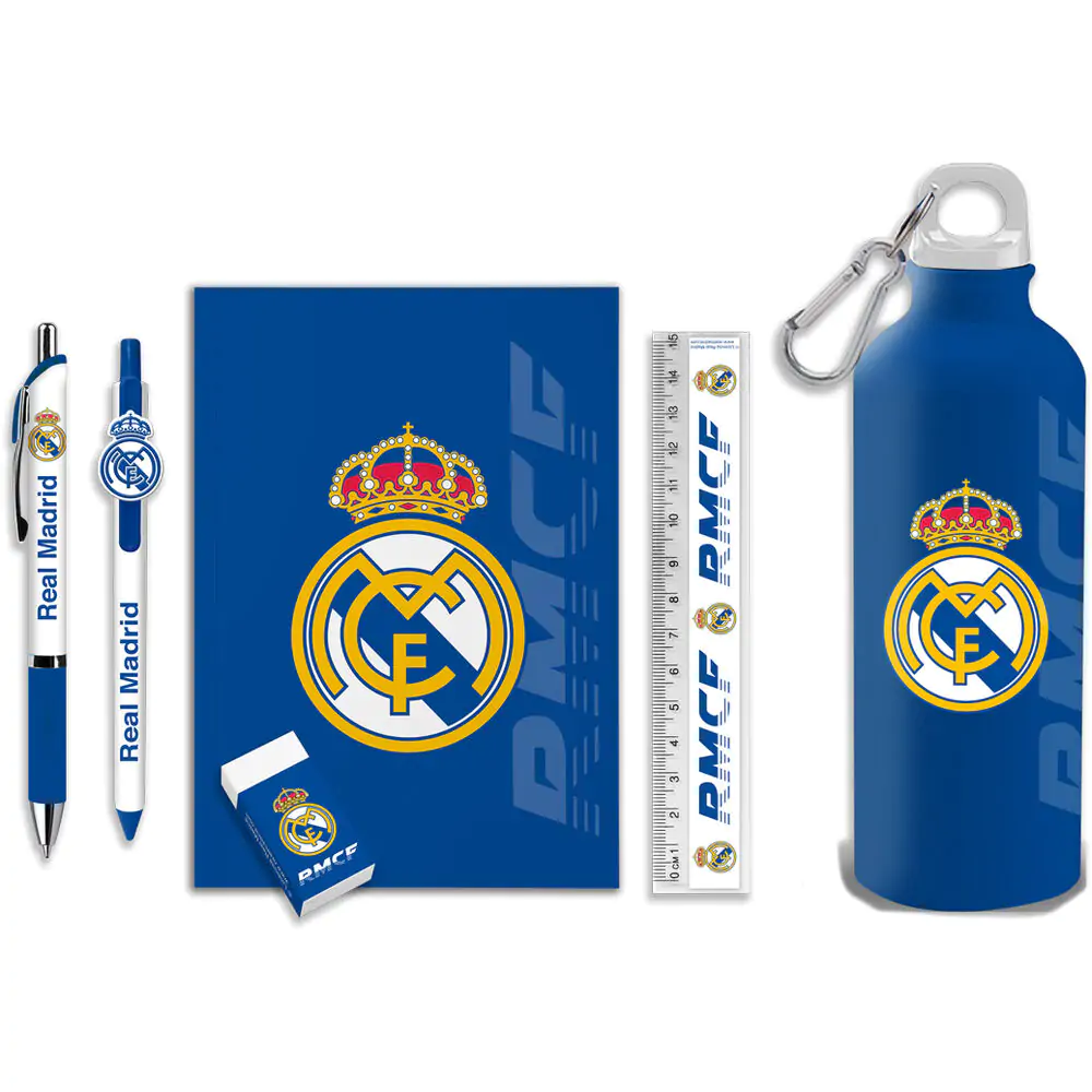 Real Madrid Komplet pisarniškega materiala in steklenice fotografija izdelka