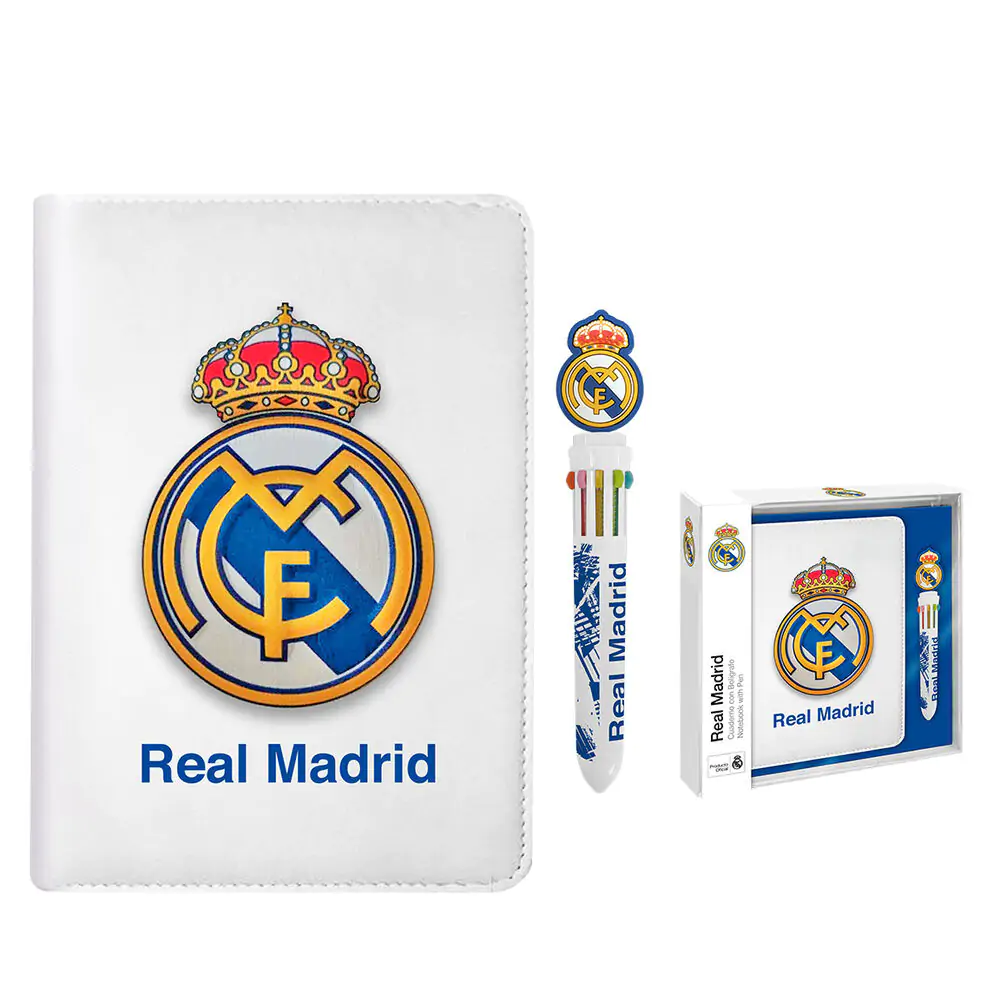 Real Madrid Zvezek in kemični svinčnik fotografija izdelka
