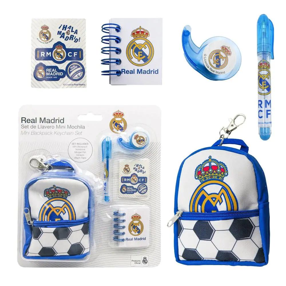 Real Madrid Pisarniški mini nahrbtnik set fotografija izdelka