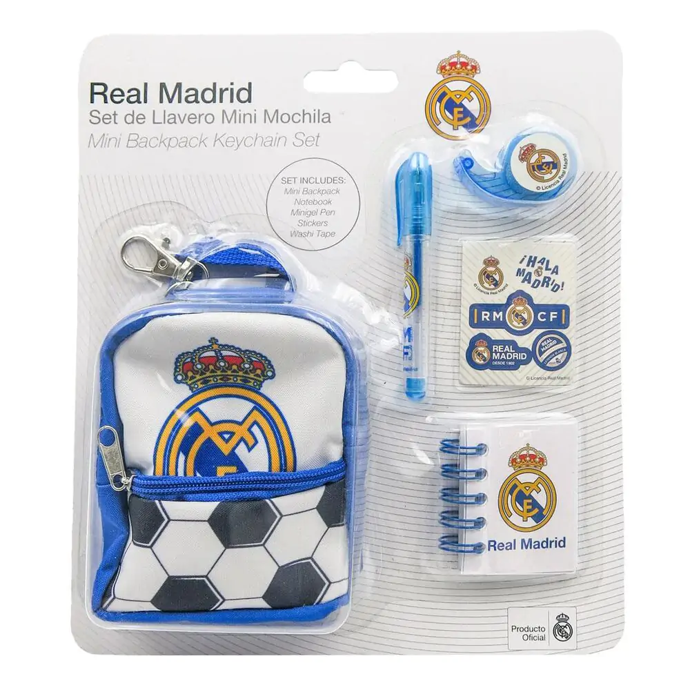 Real Madrid Pisarniški mini nahrbtnik set fotografija izdelka