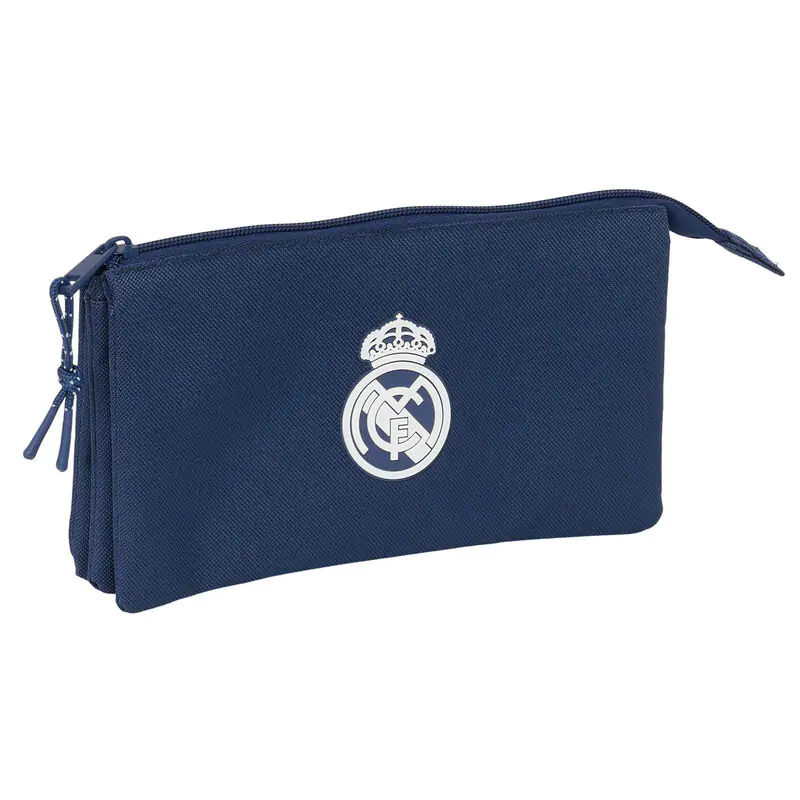 Real Madrid temno moder trojni etui za svinčnike fotografija izdelka
