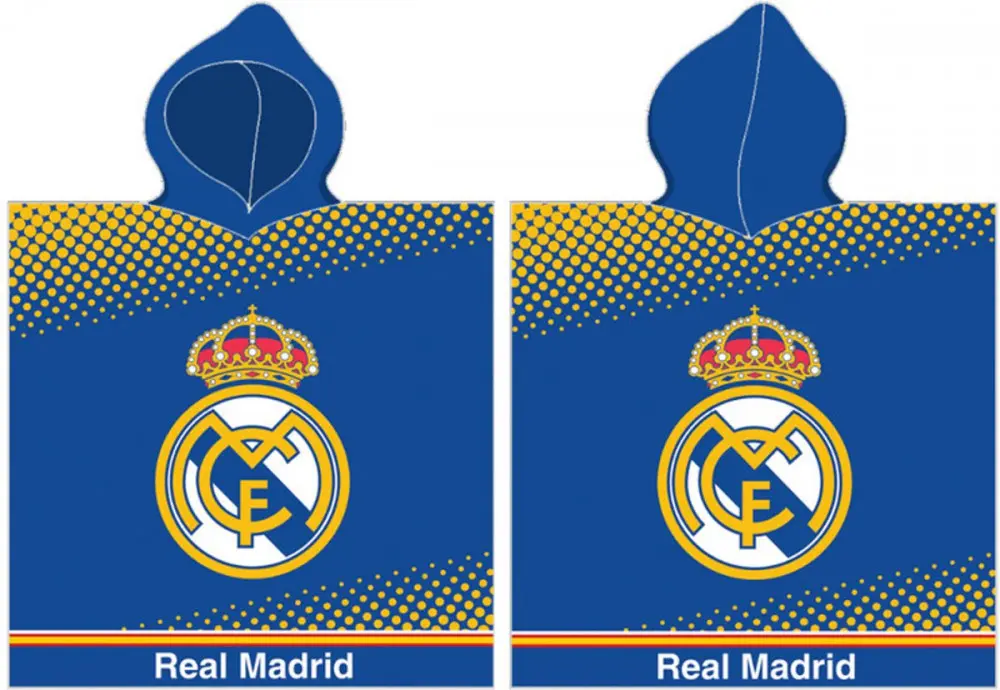 Real Madrid brisačni pončo s kapuco 55*110 cm fotografija izdelka