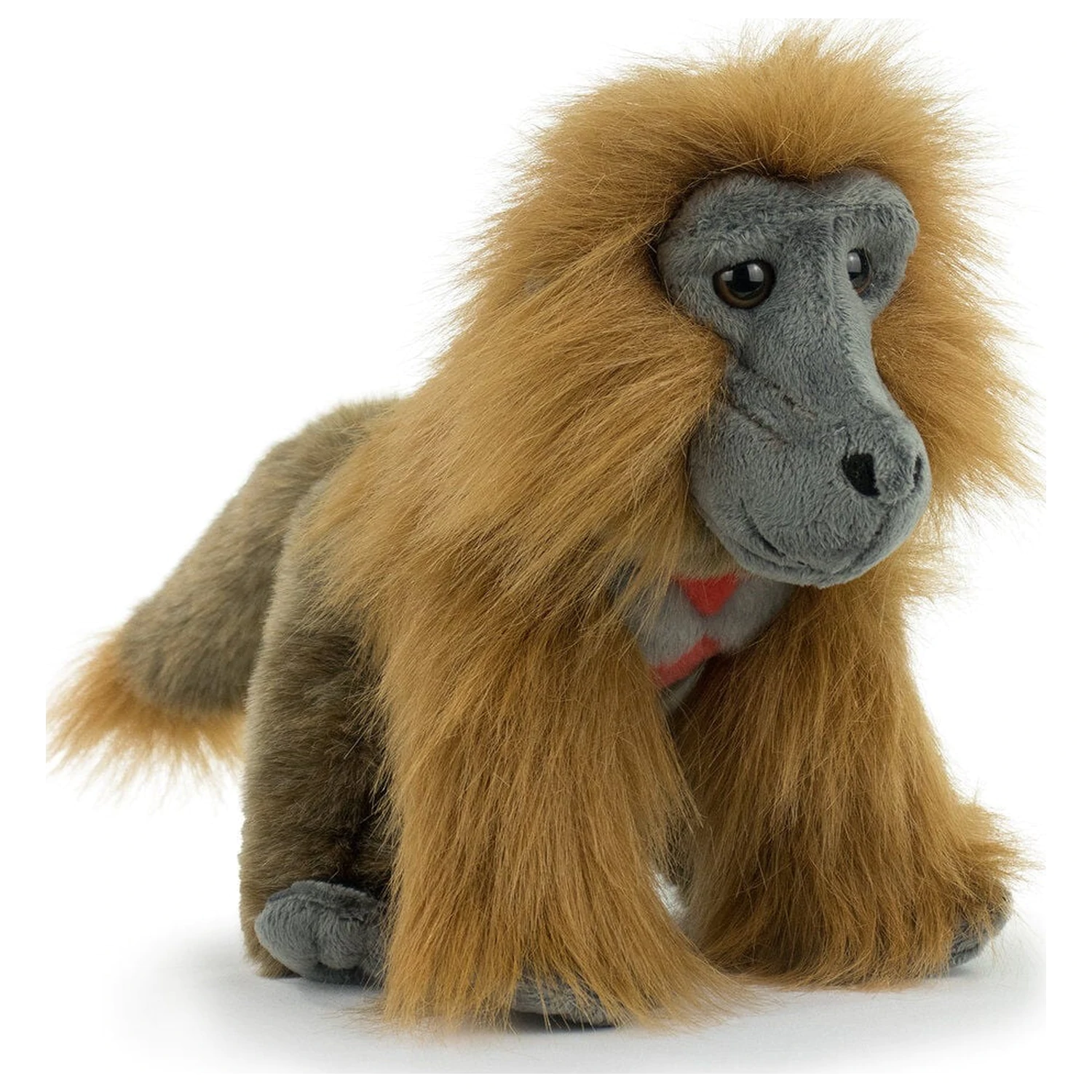 Realistic Animals Gelada Monkey plišasta igrača 26cm fotografija izdelka