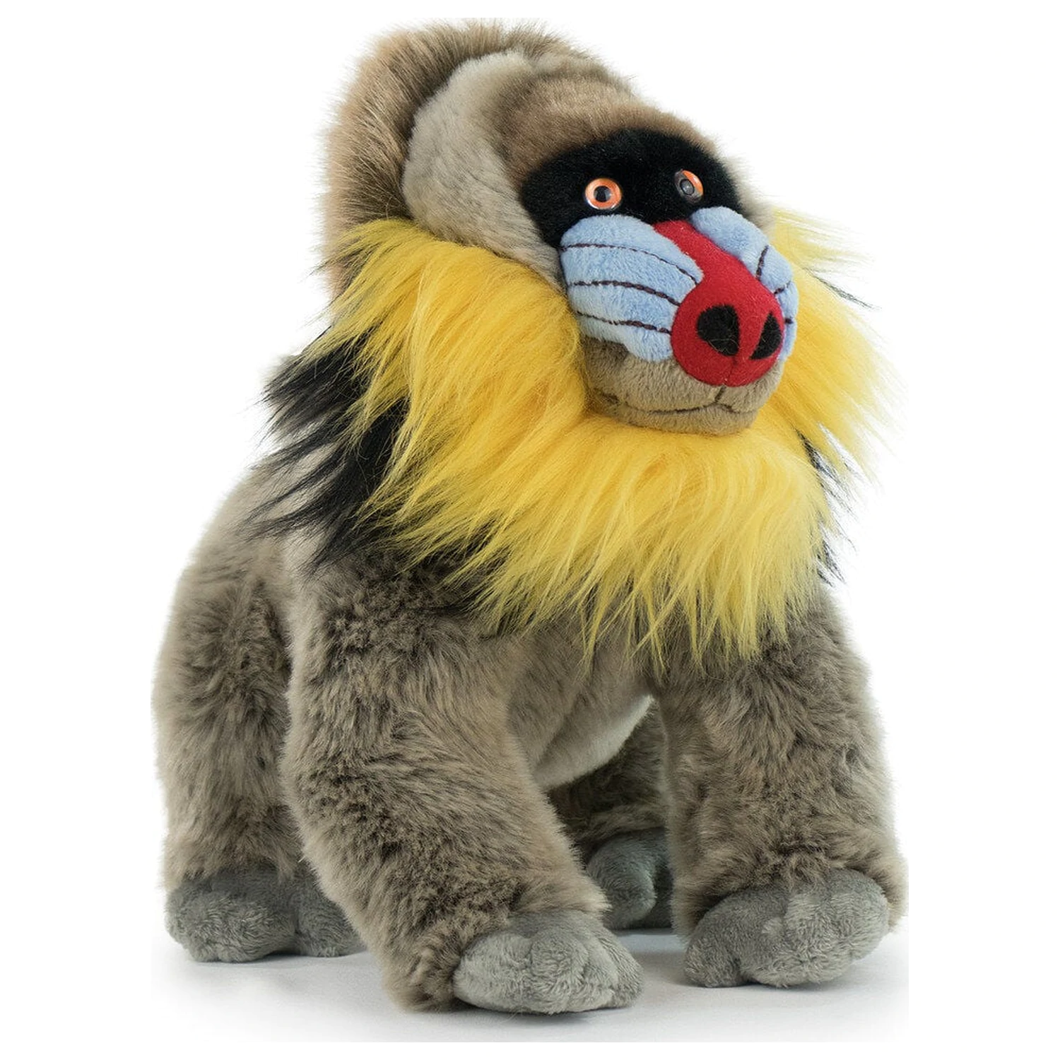 Realistic Animals Mandrill plišasta igrača 25cm fotografija izdelka