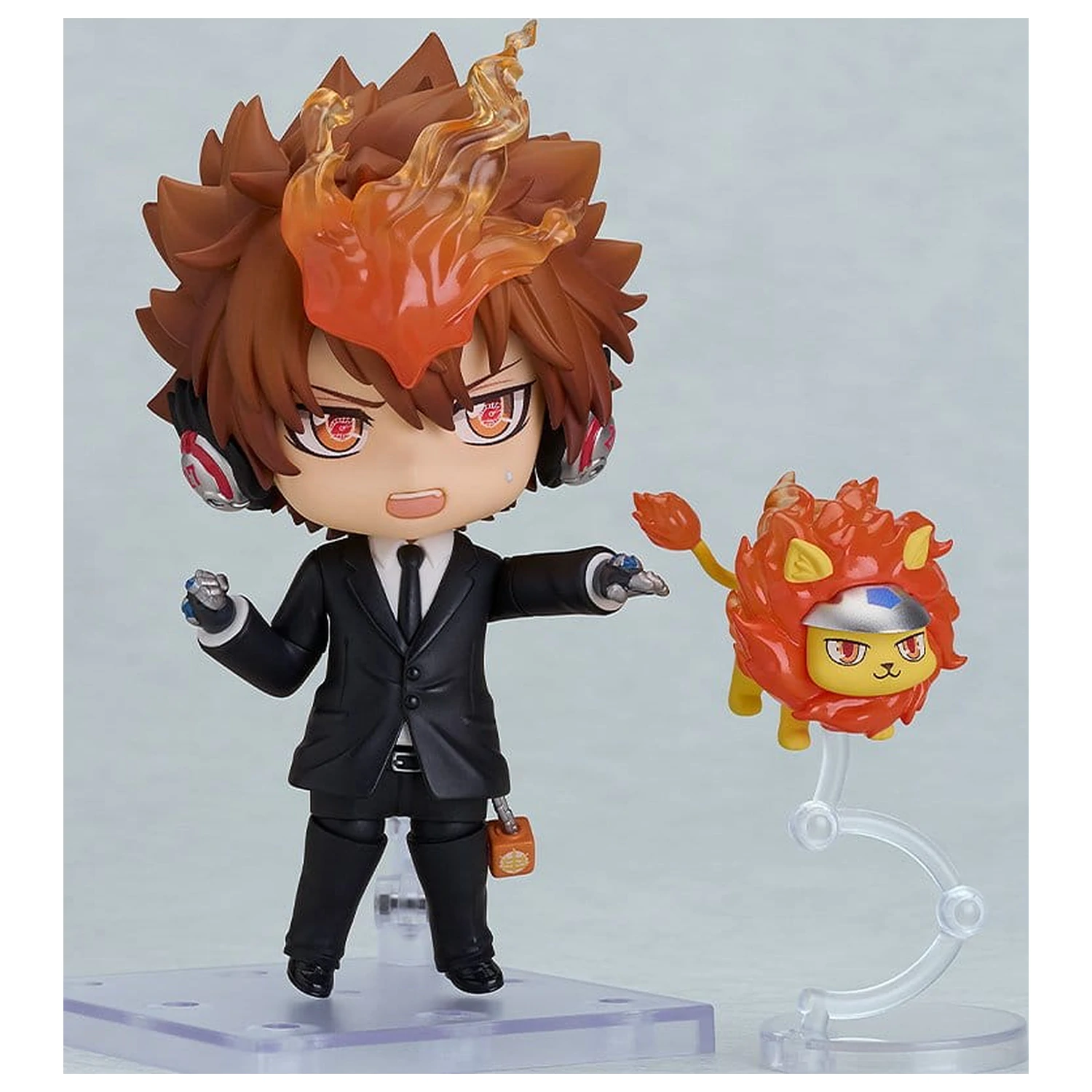 Reborn! Series Nendoroid Akcijska figura Tsunayoshi Sawada: Black Suit Ver. 11 cm fotografija izdelka