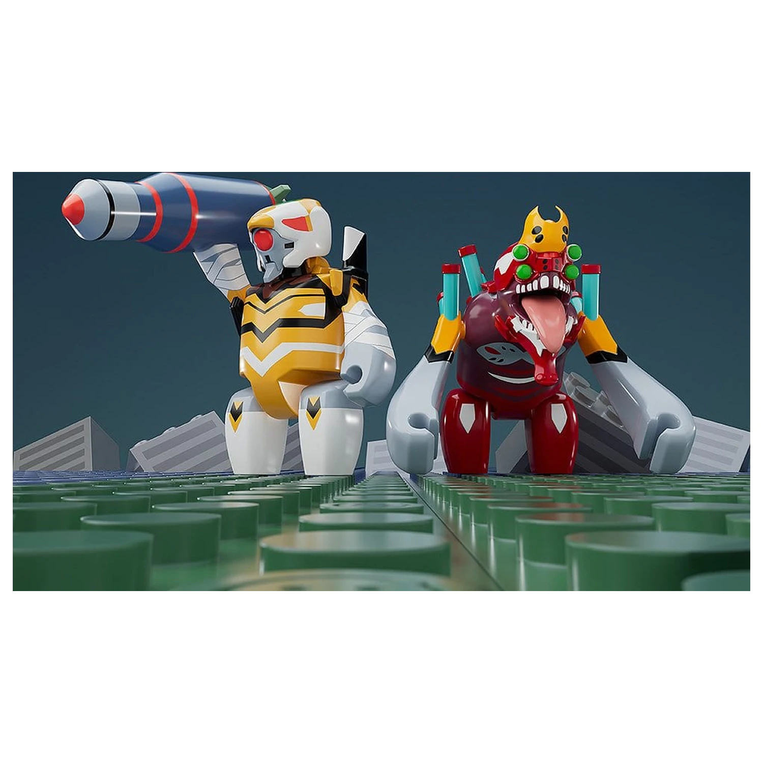 Rebuild of Evangelion Brickroid Mini Figura Evangelion Unit 02 Beast Form 2nd Phase (Type 1) 4 cm fotografija izdelka