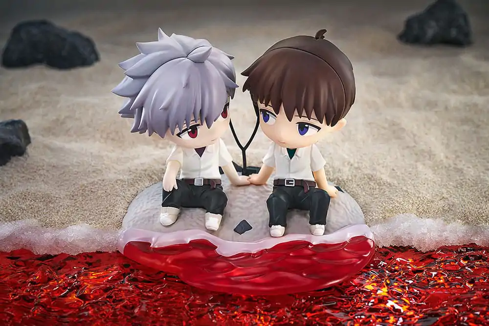 Rebuild of Evangelion Chibi figurica Shinji Ikari & Kaworu Nagisa 8 cm fotografija izdelka