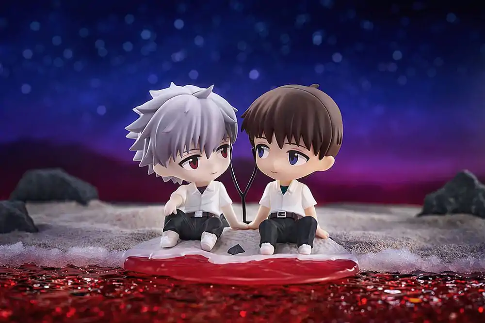 Rebuild of Evangelion Chibi figurica Shinji Ikari & Kaworu Nagisa 8 cm fotografija izdelka