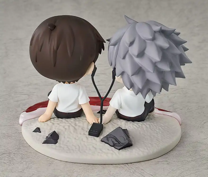 Rebuild of Evangelion Chibi figurica Shinji Ikari & Kaworu Nagisa 8 cm fotografija izdelka