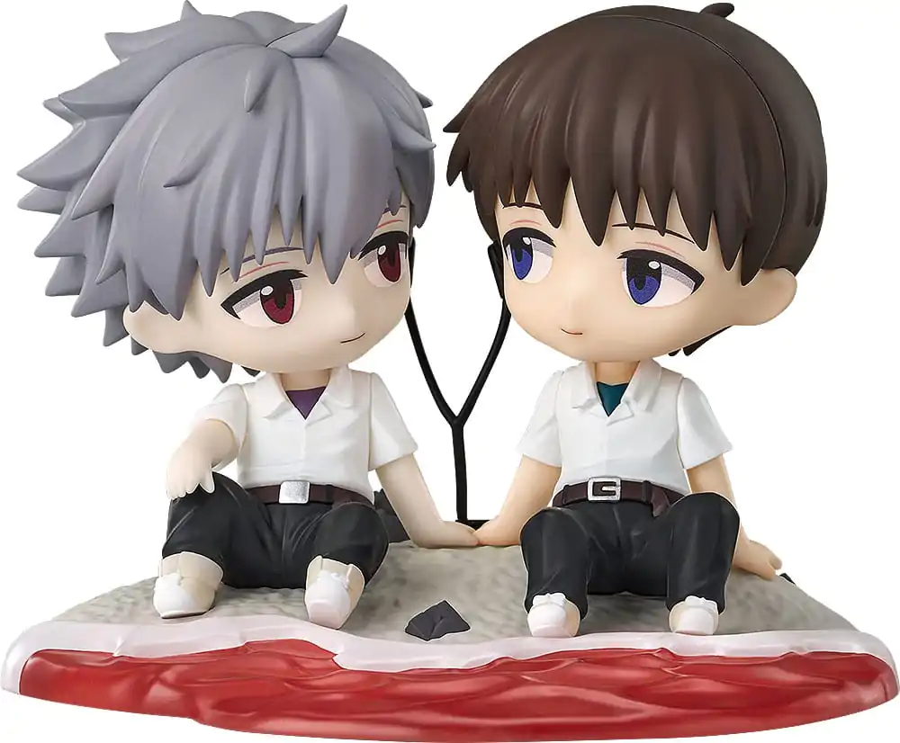 Rebuild of Evangelion Chibi figurica Shinji Ikari & Kaworu Nagisa 8 cm fotografija izdelka