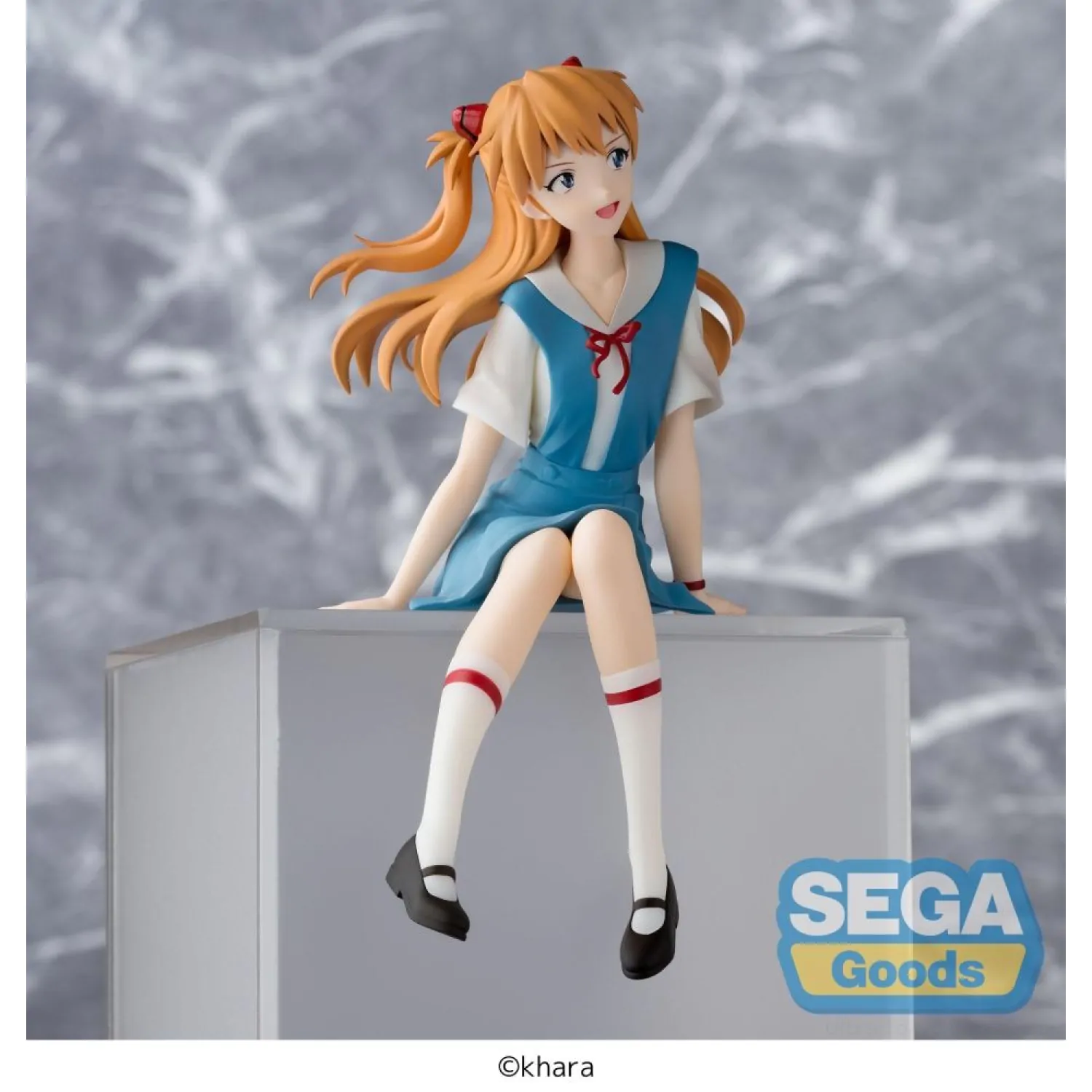 Rebuild of Evangelion PM Sedeči PVC kip Asuka Shikinami Langley New Theatrical Edition 14 cm fotografija izdelka