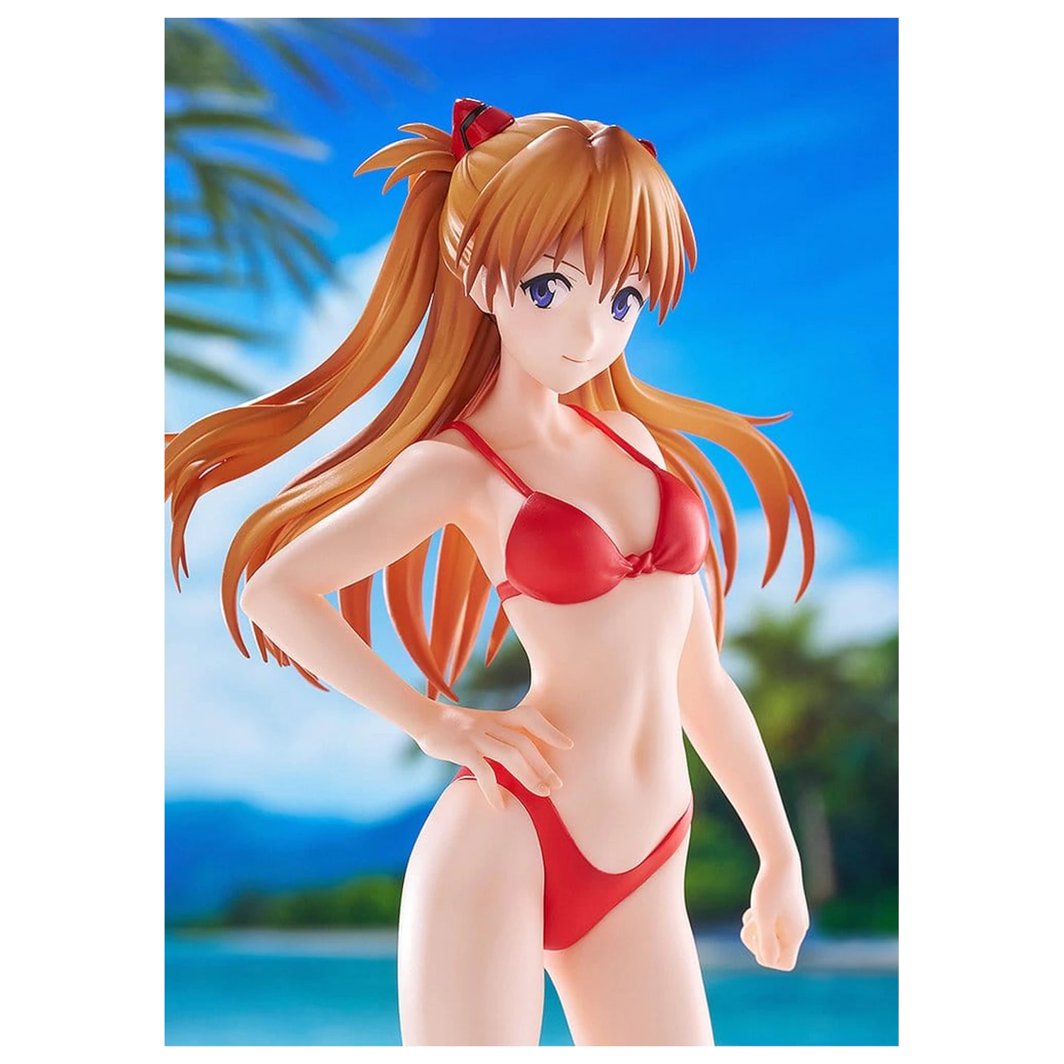 Rebuild of Evangelion Pop Up Parade figura Beach Queens Asuka Shikinami Langley (bikini stil) velikost L 23 cm fotografija izdelka