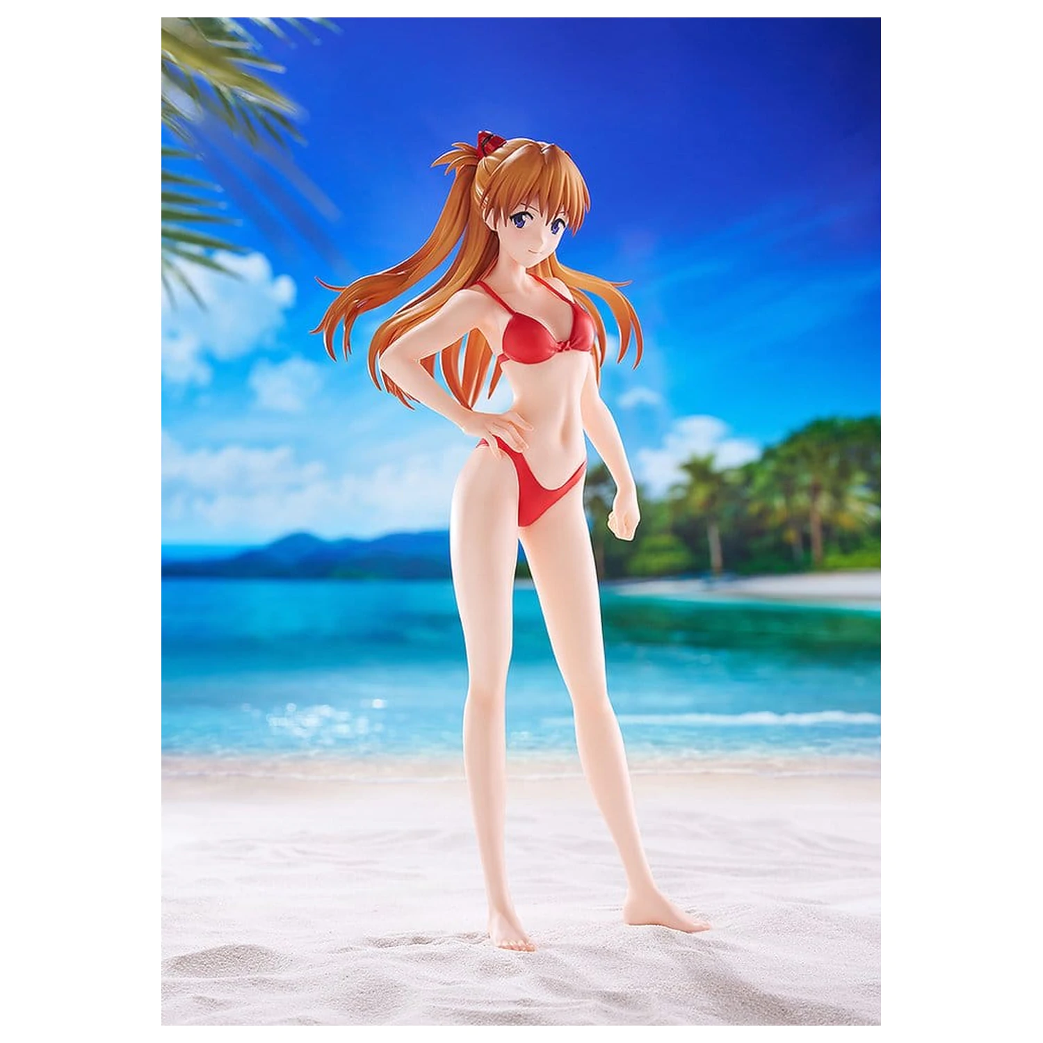 Rebuild of Evangelion Pop Up Parade figura Beach Queens Asuka Shikinami Langley (bikini stil) velikost L 23 cm fotografija izdelka