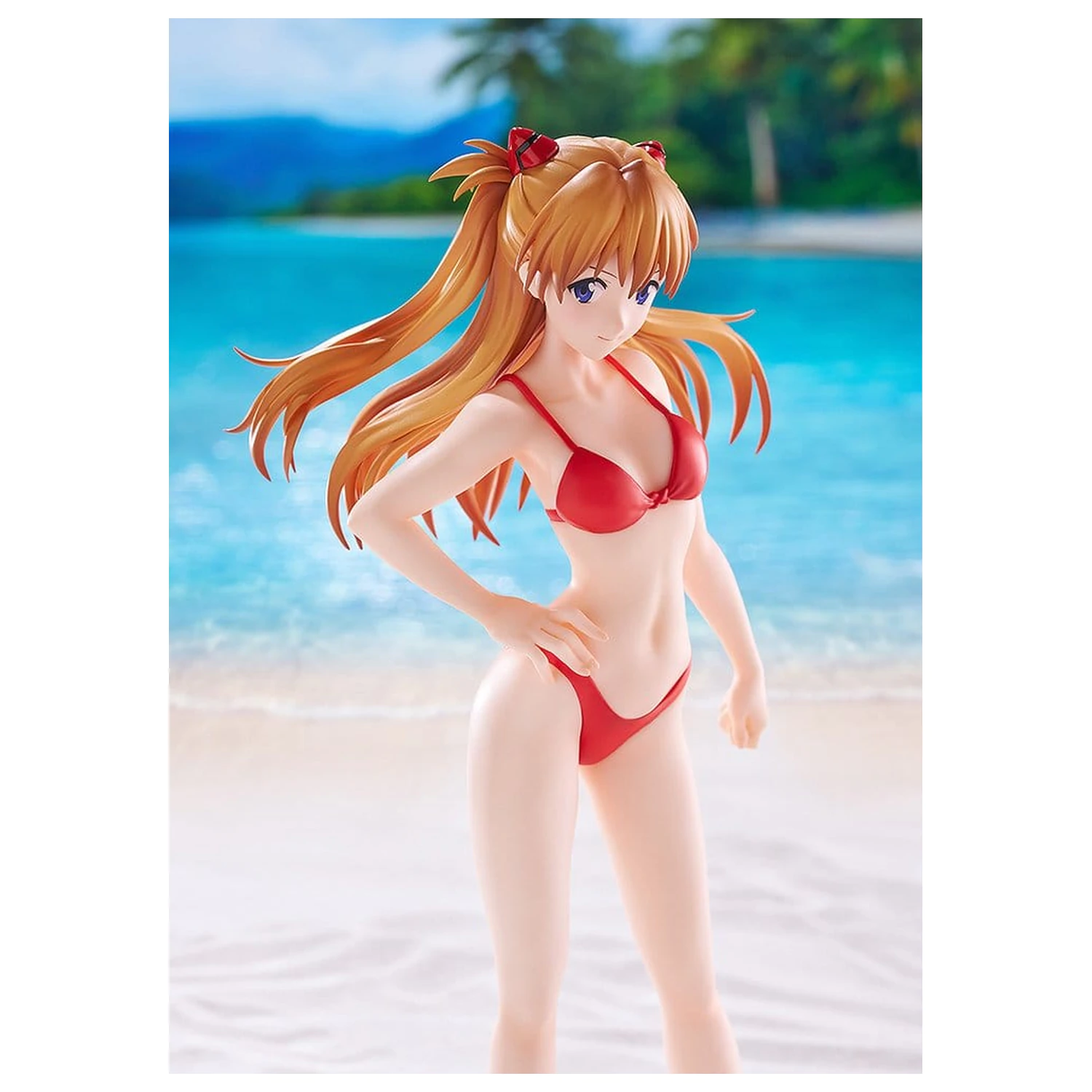 Rebuild of Evangelion Pop Up Parade figura Beach Queens Asuka Shikinami Langley (bikini stil) velikost L 23 cm fotografija izdelka