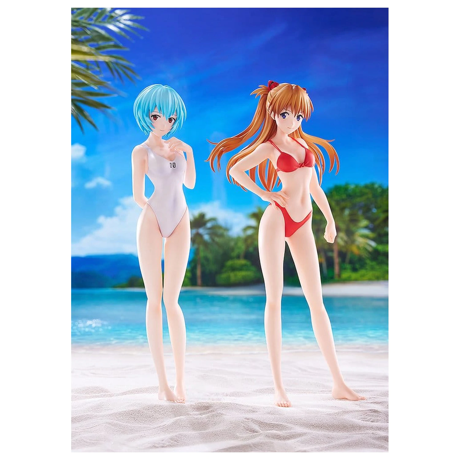 Rebuild of Evangelion Pop Up Parade figura Beach Queens Asuka Shikinami Langley (bikini stil) velikost L 23 cm fotografija izdelka