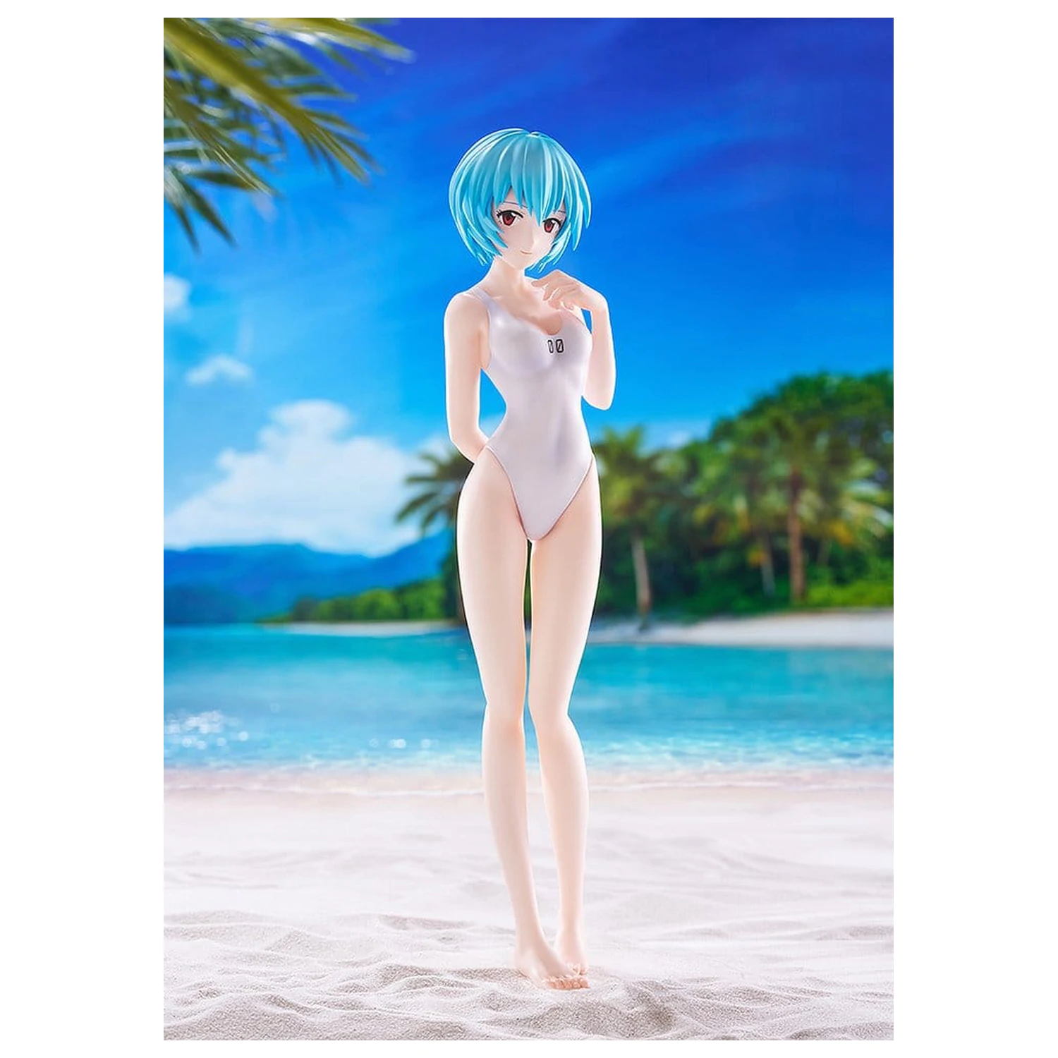 Rebuild of Evangelion Pop Up Parade figura Beach Queens Rei Ayanami (One-Piece Style) L velikost 22 cm fotografija izdelka