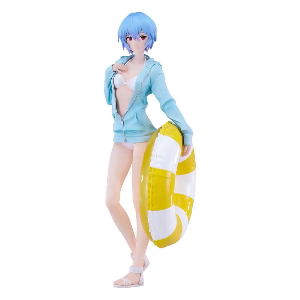 Rebuild of Evangelion Pop Up Parade L PVC kip Beach Queens: Rei Ayanami 22 cm fotografija izdelka