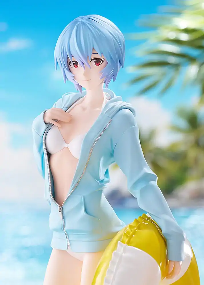 Rebuild of Evangelion Pop Up Parade L PVC kip Beach Queens: Rei Ayanami 22 cm fotografija izdelka