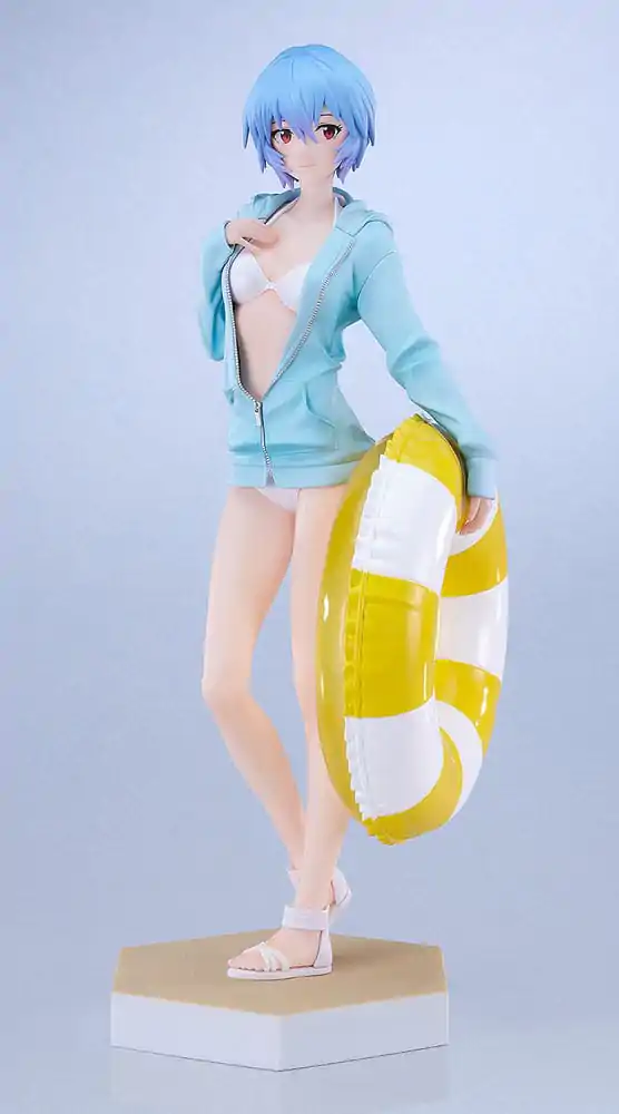Rebuild of Evangelion Pop Up Parade L PVC kip Beach Queens: Rei Ayanami 22 cm fotografija izdelka