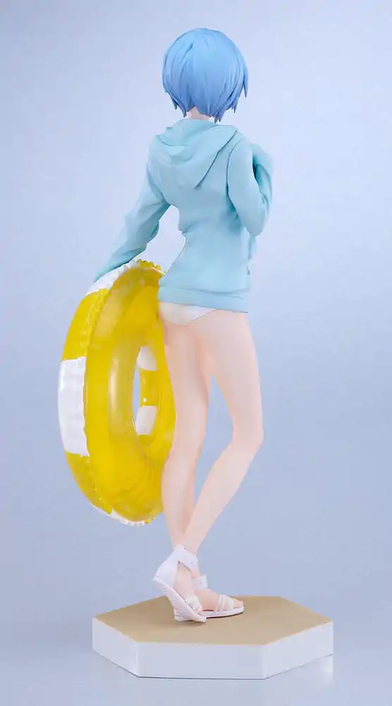 Rebuild of Evangelion Pop Up Parade L PVC kip Beach Queens: Rei Ayanami 22 cm fotografija izdelka