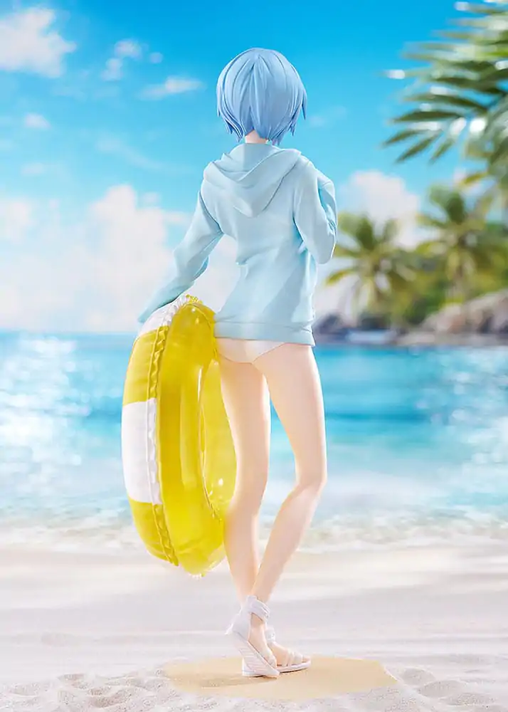 Rebuild of Evangelion Pop Up Parade L PVC kip Beach Queens: Rei Ayanami 22 cm fotografija izdelka