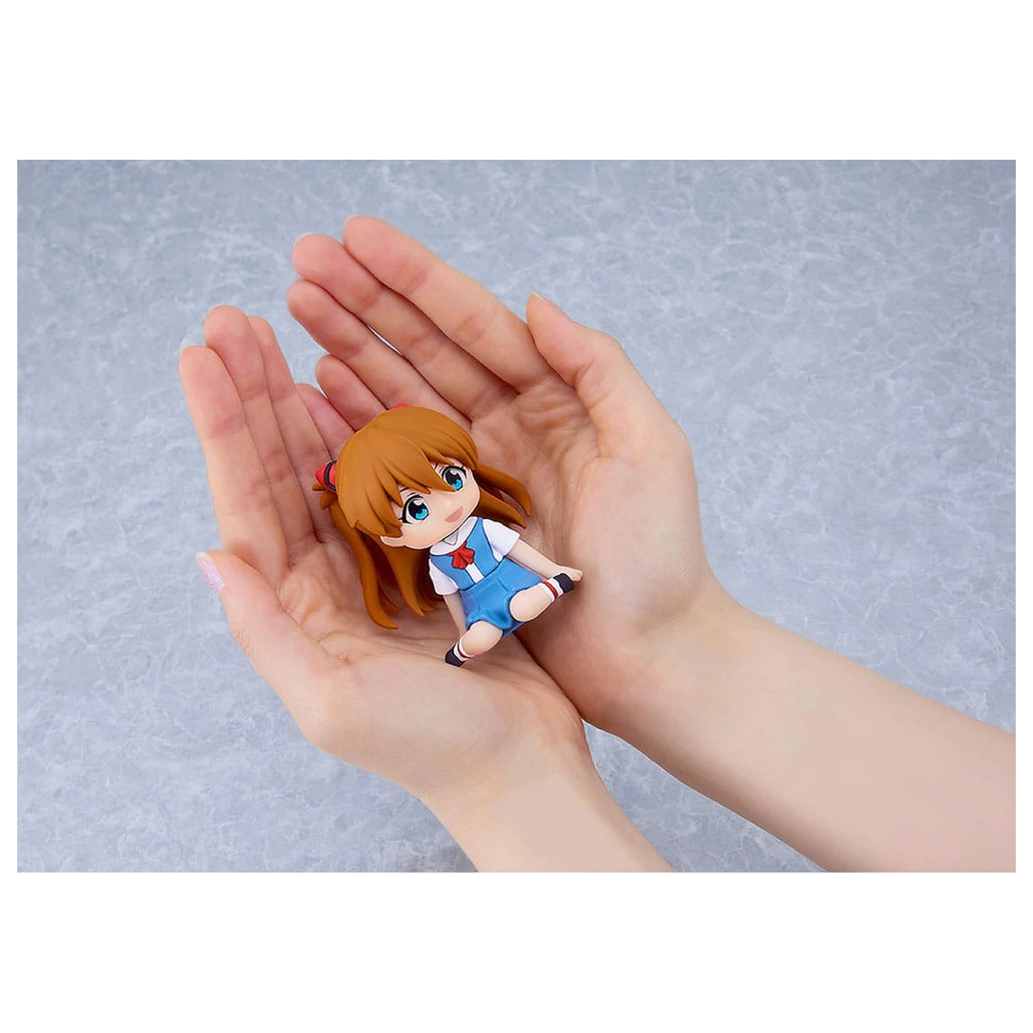 Rebuild of Evangelion Gumijasta maskota Nendroid Plus Mini figura Asuka Shikinami Langley 8 cm fotografija izdelka