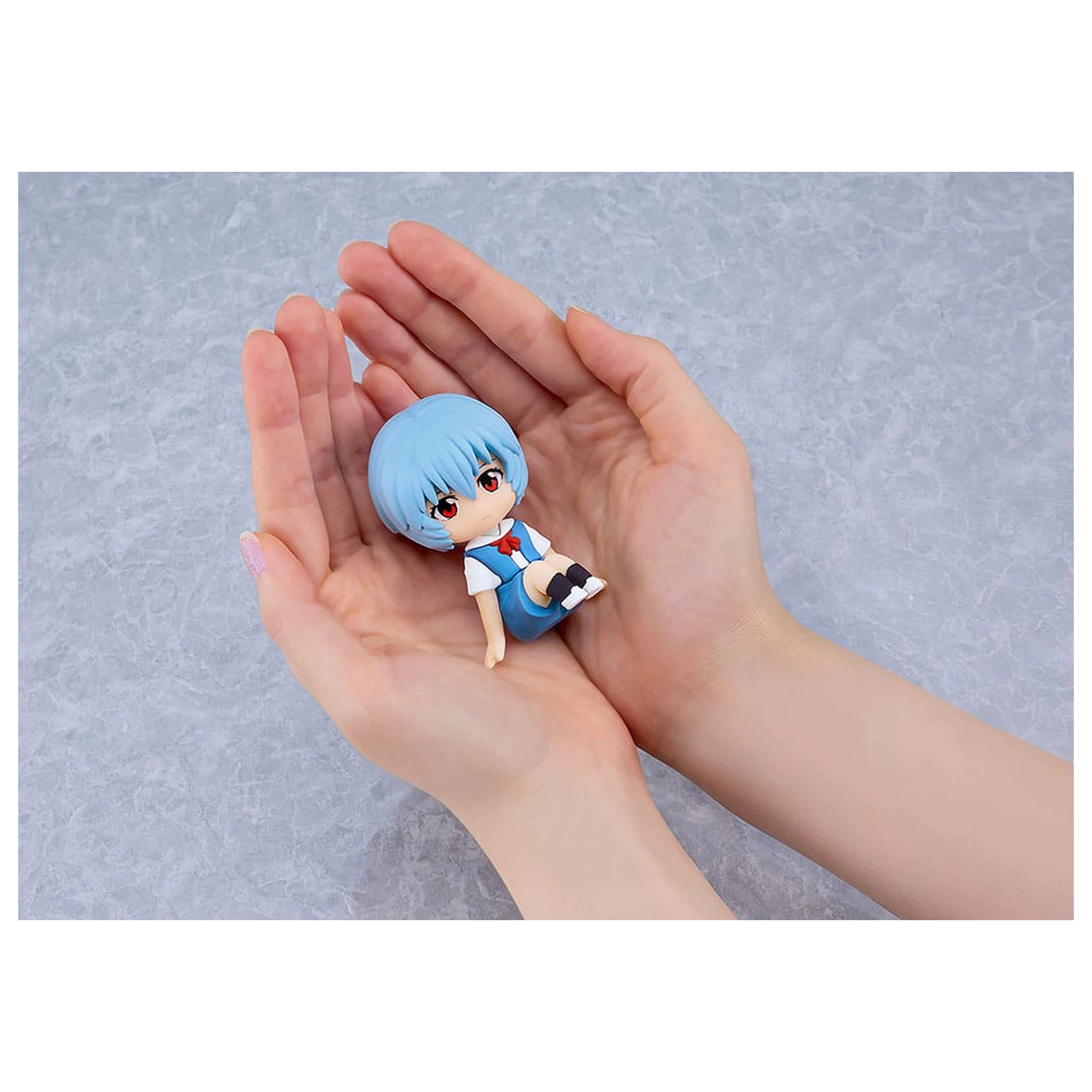 Rebuild of Evangelion gumijasta maskota Nendroid Plus mini figurica Rei Ayanami 8 cm fotografija izdelka