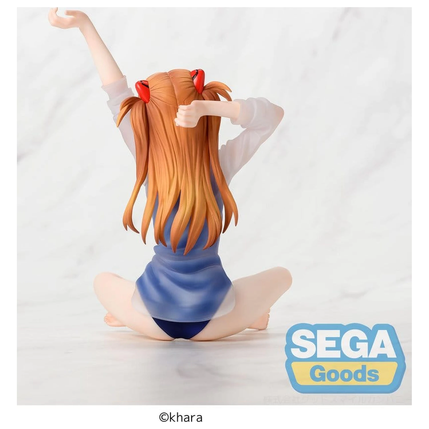 Rebuild of Evangelion Yumemirize PVC figura Asuka Shikinami Langley School Swimsuit Ver. 16 cm fotografija izdelka