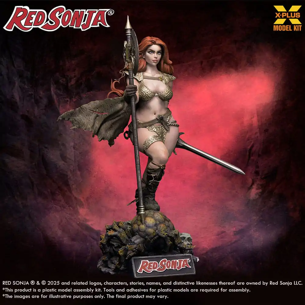 Red Sonja Komplet plastičnega modela 1/8 Red Sonja ponovna izdaja 27 cm fotografija izdelka