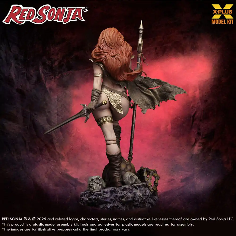 Red Sonja Komplet plastičnega modela 1/8 Red Sonja ponovna izdaja 27 cm fotografija izdelka