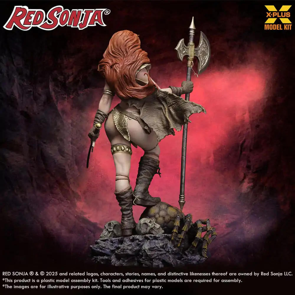 Red Sonja Komplet plastičnega modela 1/8 Red Sonja ponovna izdaja 27 cm fotografija izdelka