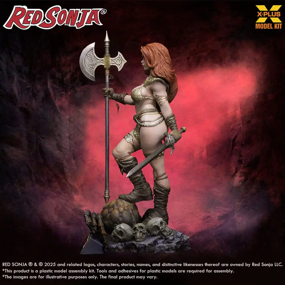 Red Sonja Komplet plastičnega modela 1/8 Red Sonja ponovna izdaja 27 cm fotografija izdelka