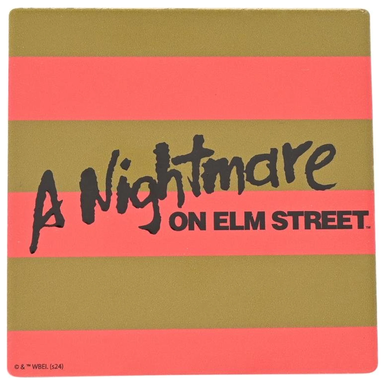 A Nightmare on Elm Street Freddy Stripes Ceramic kvadratni podstavek fotografija izdelka