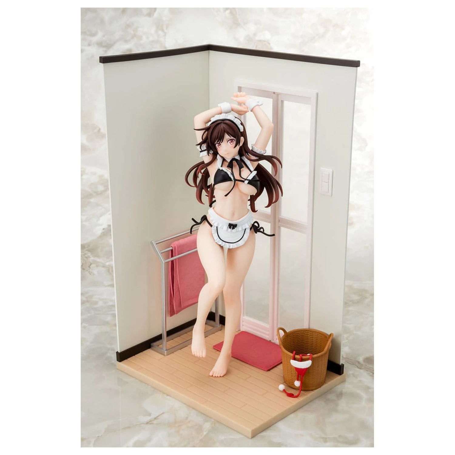 Rent-A-Girlfriend PVC Kip 1/6 Chizuru Mizuhara Maid Bikini ni Okigae 30 cm fotografija izdelka