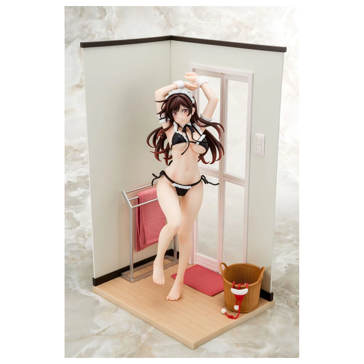 Rent-A-Girlfriend PVC Kip 1/6 Chizuru Mizuhara Maid Bikini ni Okigae 30 cm fotografija izdelka