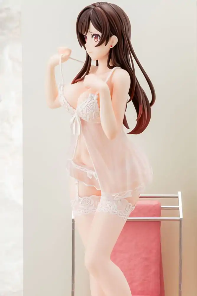 Rent-A-Girlfriend PVC kip 1/6 Chizuru Mizuhara prosojna figura v perilu angelsko bela Ver. 23 cm fotografija izdelka