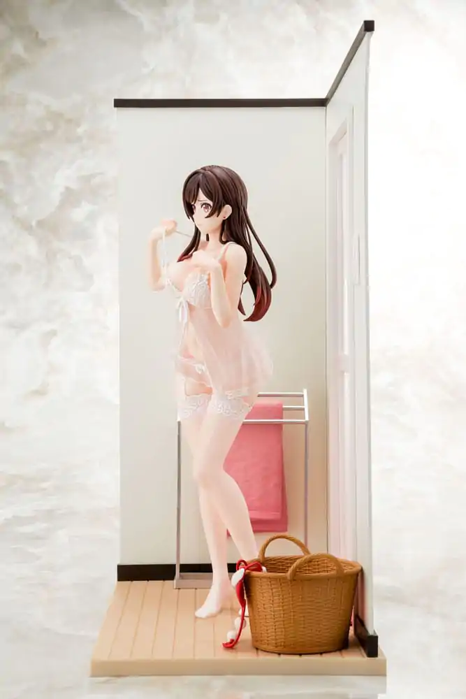 Rent-A-Girlfriend PVC kip 1/6 Chizuru Mizuhara prosojna figura v perilu angelsko bela Ver. 23 cm fotografija izdelka