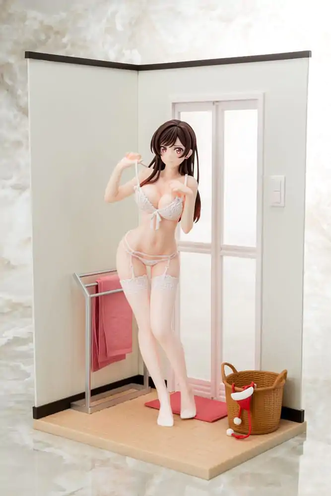 Rent-A-Girlfriend PVC kip 1/6 Chizuru Mizuhara prosojna figura v perilu angelsko bela Ver. 23 cm fotografija izdelka