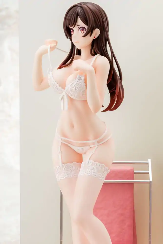 Rent-A-Girlfriend PVC kip 1/6 Chizuru Mizuhara prosojna figura v perilu angelsko bela Ver. 23 cm fotografija izdelka