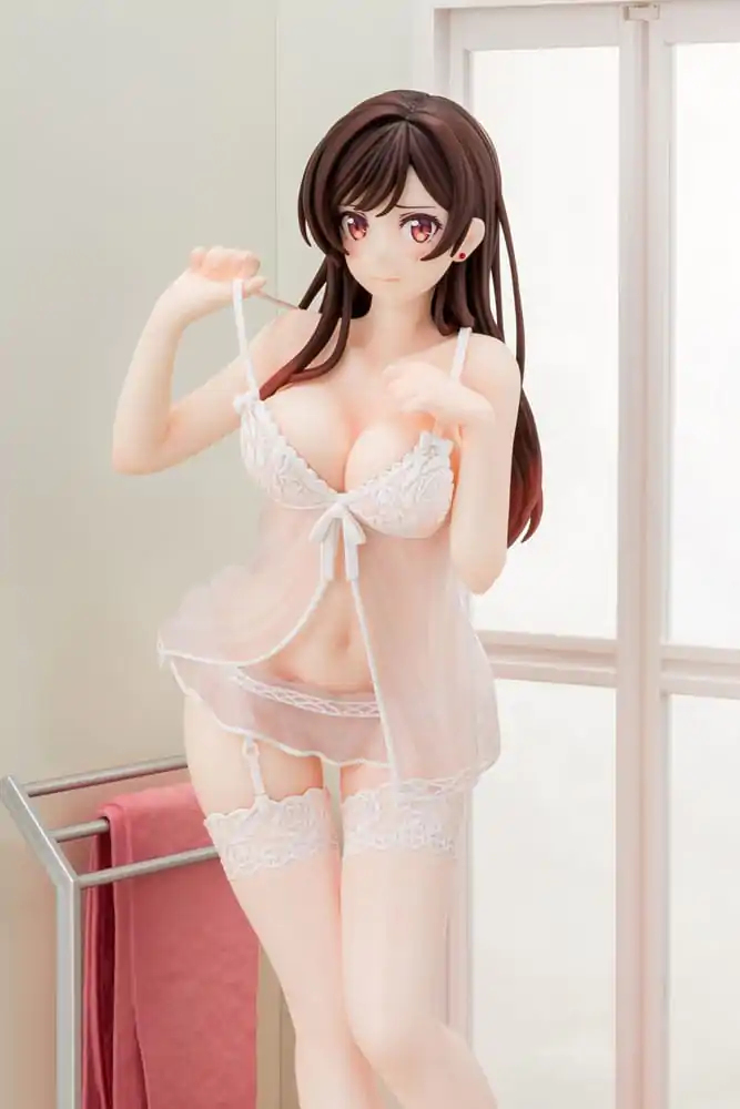 Rent-A-Girlfriend PVC kip 1/6 Chizuru Mizuhara prosojna figura v perilu angelsko bela Ver. 23 cm fotografija izdelka