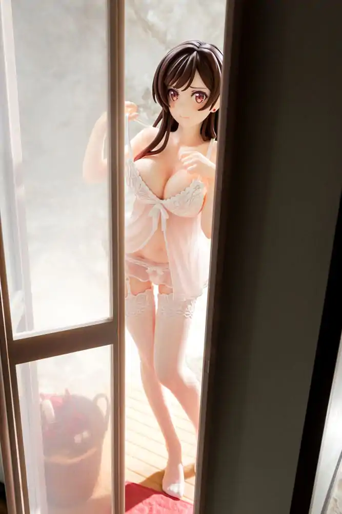 Rent-A-Girlfriend PVC kip 1/6 Chizuru Mizuhara prosojna figura v perilu angelsko bela Ver. 23 cm fotografija izdelka