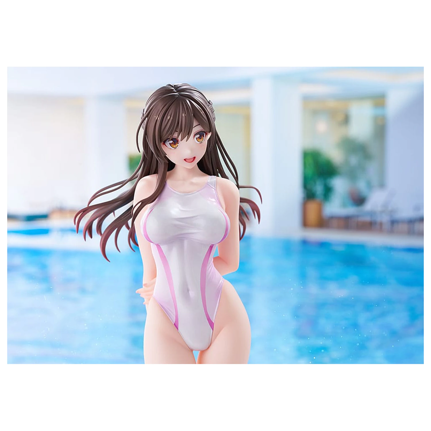 Rent-a-Girlfriend PVC Kip 1/7 Chizuru Mizuhara Pink Line Swimwear Ver. 25 cm fotografija izdelka