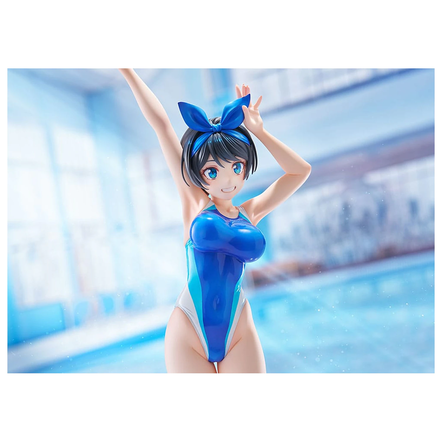 Rent-a-Girlfriend PVC Kip 1/7 Ruka Sarashina Competition Swimsuit Ver. 29 cm fotografija izdelka