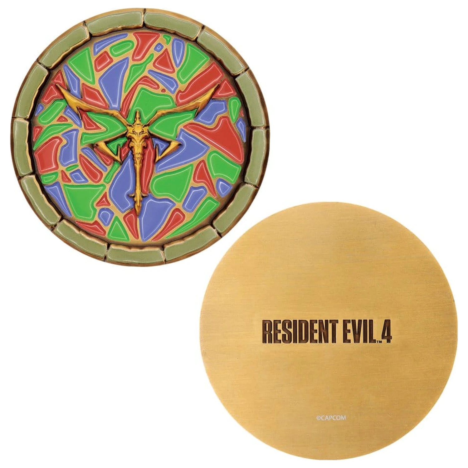 Resident Evil 4 Replika Cerkev Sestavljanka Medallion Set fotografija izdelka