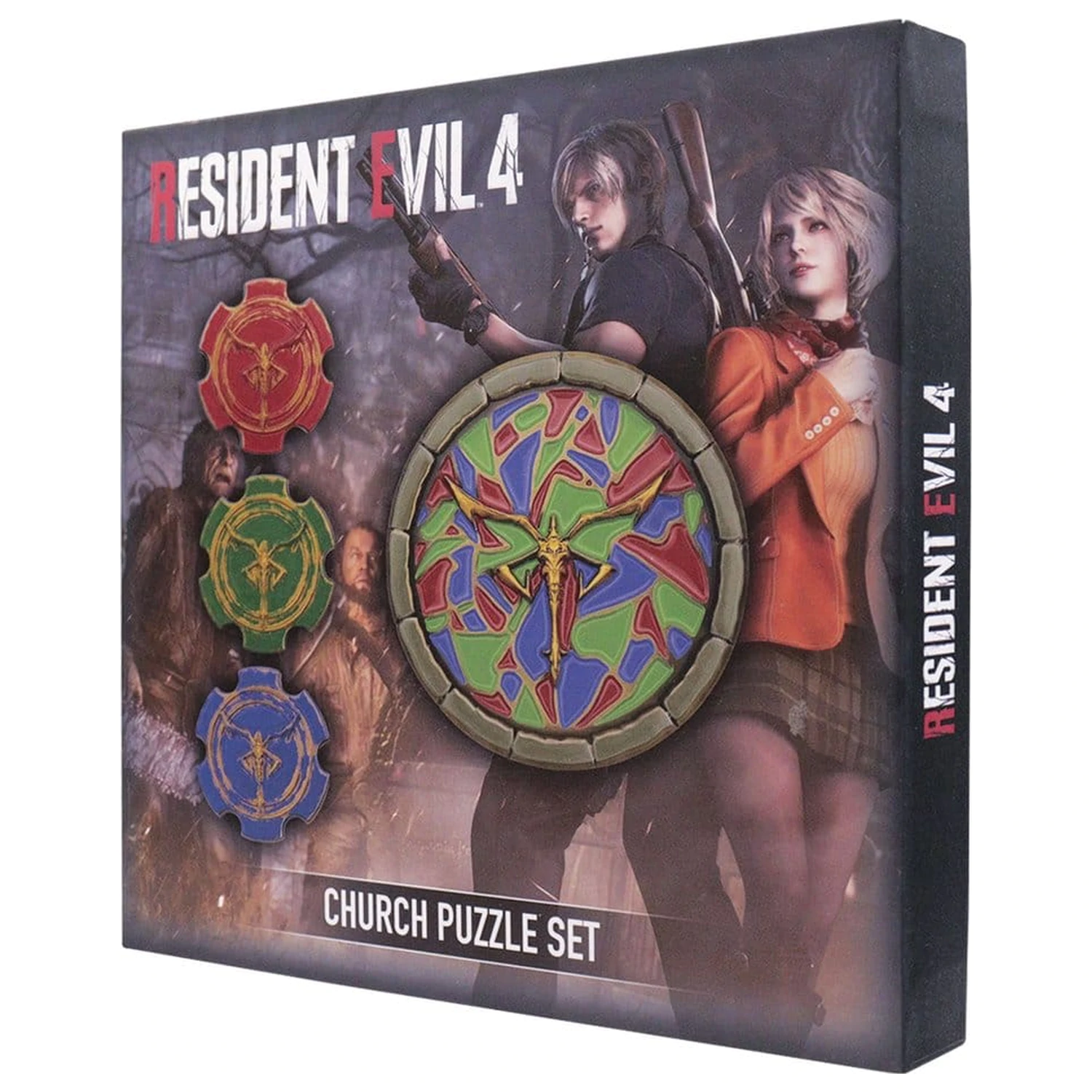 Resident Evil 4 Replika Cerkev Sestavljanka Medallion Set fotografija izdelka