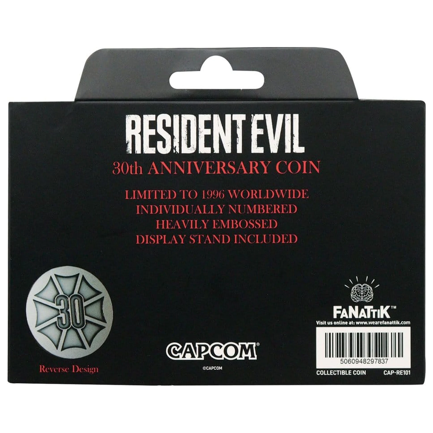 Resident Evil Zbirateljski kovanec 30th Anniversary fotografija izdelka