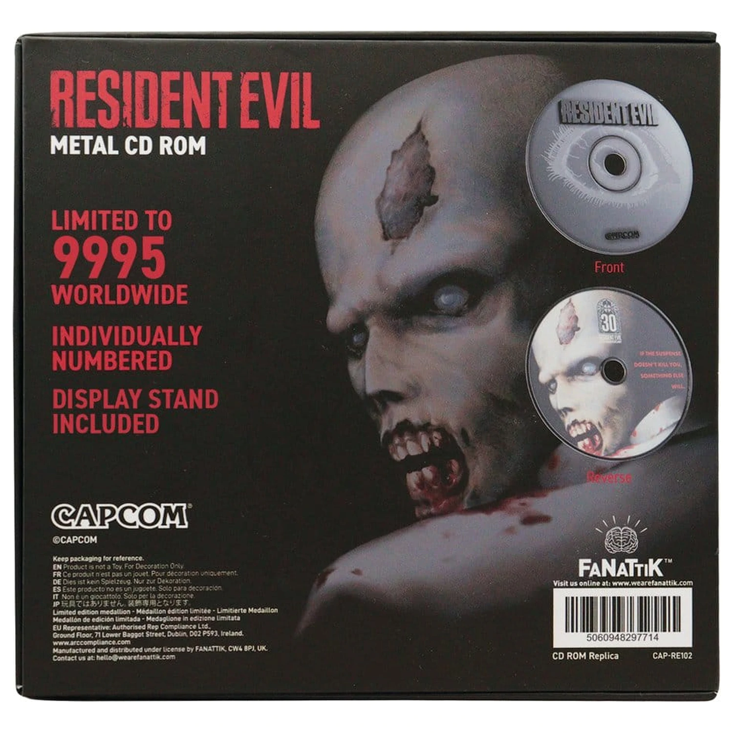 Resident Evil Replika CD-ROM 30th Anniversary Limited Edition 11 cm fotografija izdelka